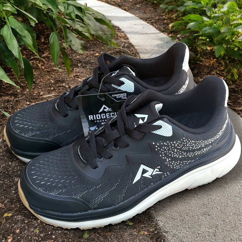 Ridgecut Women Safety‎ Toe Work Sneakers Composite Toe Black YWF-2206 Size 7.5